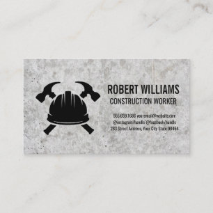 Hardhat Hammers   Construction   Concrete Appointment Card