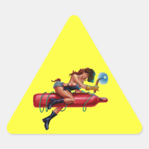 HARDHATZ TRIANGLE STICKER