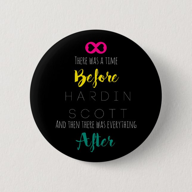 Hardin Scott - Multi-Colour 2 Inch Round Button (Front)