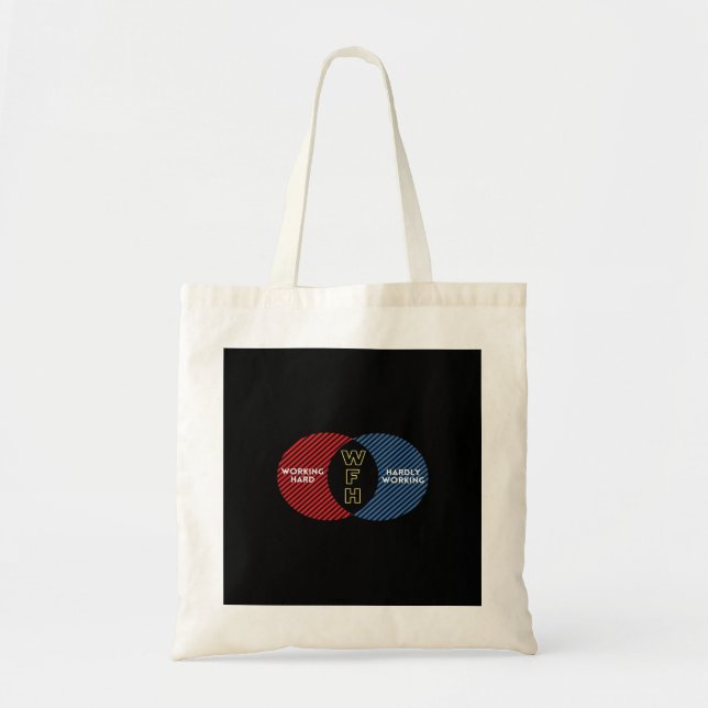 Hardly Working - WFH Tote Bag (Front)