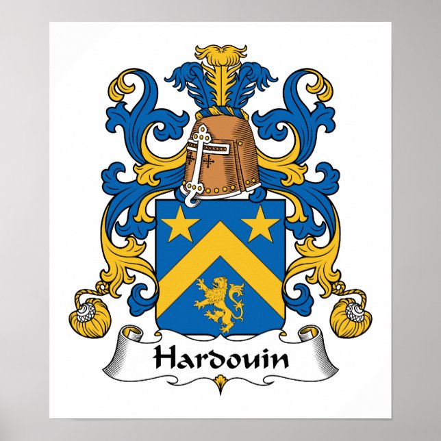 Hardouin Family Crest Poster (Front)