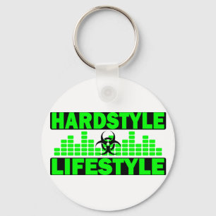 Hardstyle Lifestyle hazzard and tempo design Keychain