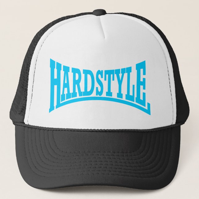 Hardstyle Logo Blue Trucker Hat (Front)