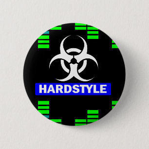 Hardstyle pattern 2 inch round button