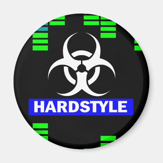 Hardstyle pattern magnet (Front)
