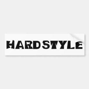 hardstyle text bumper sticker