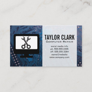 Hardware Electronics   Wrenches Business Card