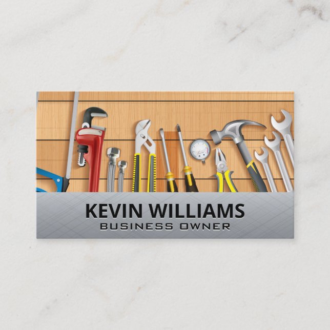 Hardware Hand Tools | Repairman Business Card (Front)