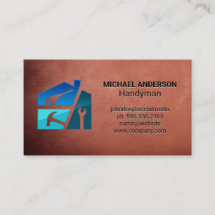 Hardware Home Tools   Construction   Leather Business Card