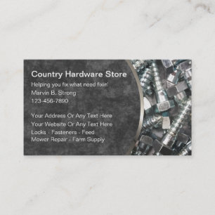 Hardware Store Business Cards