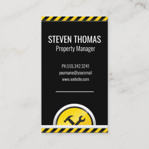 Hardware Tools Caution Line Business Card