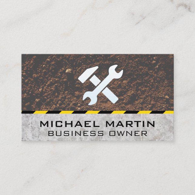 Hardware Tools  | Construction Business Card (Front)