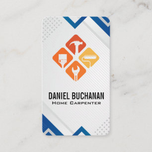 Hardware Tools   General Contractor Business Card