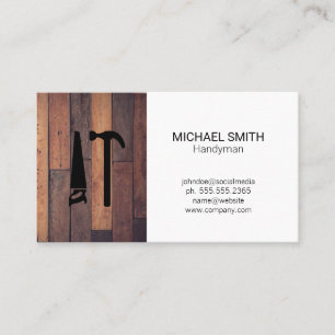 Hardware Tools Handyman Business Card