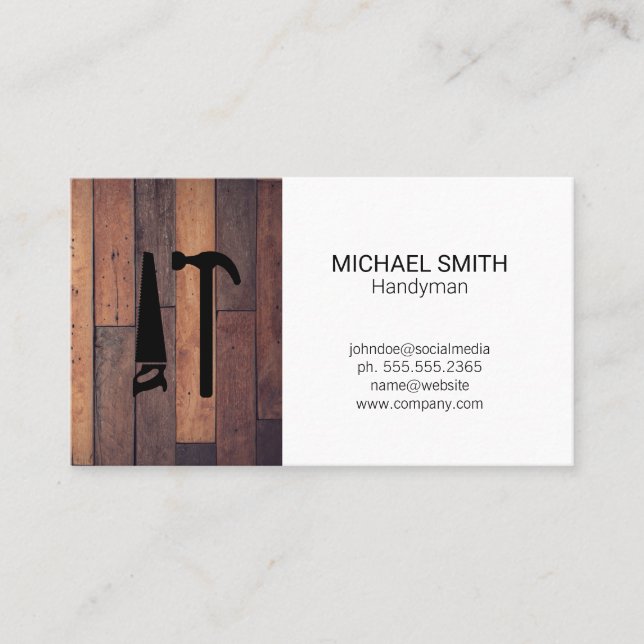 Hardware Tools | Handyman Business Card (Front)
