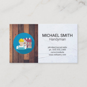 Hardware Tools   Handyman   Construction Worker Business Card