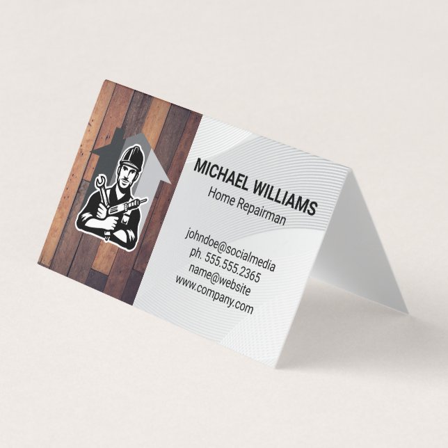 Hardware Tools | Handyman | Home Renovations  Business Card (Front)