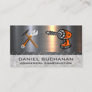 Hardware Tools   Metal Steel Concrete Business Card