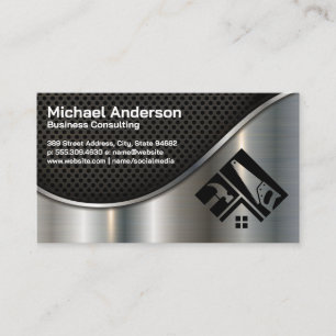Hardware Tools Metallic Business Card