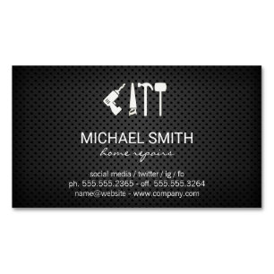 Hardware Tools   Perforated Mesh Background Magnetic Business Card