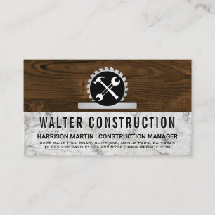 Hardware Tools Saw Building Material Business Card