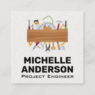 Hardware Tools Square Business Card