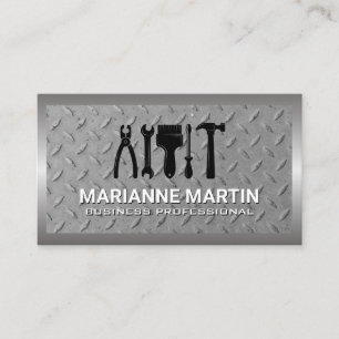 Hardware Tools   Steel Plated Metal Business Card