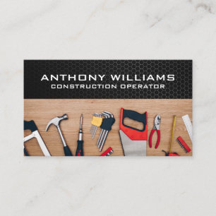 Hardware Tools Wood Carbon Fibre Business Card