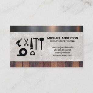 Hardware Tools Wood Metal Material Business Card