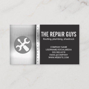 Hardware Tools Wrench Screwdriver Business Card
