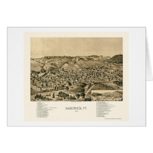 Hardwick, carte panoramique de VT - 1892