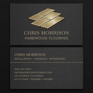 Hardwood Flooring Professional Business Card