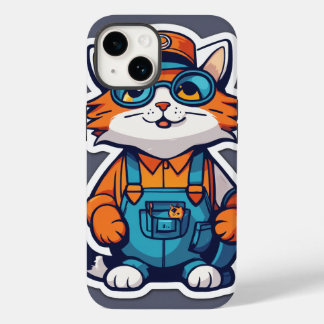 Hardworking Cat Worker Case-Mate iPhone 14 Case