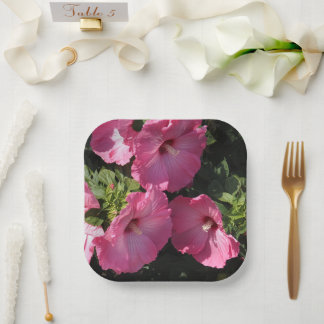 Hardy Hibiscus Paper Plate
