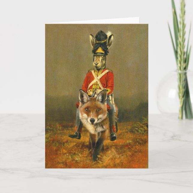 Hare And Fox Cavalry Card (Front)