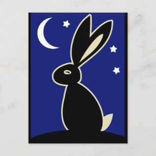 Hare at Twilight Postcard