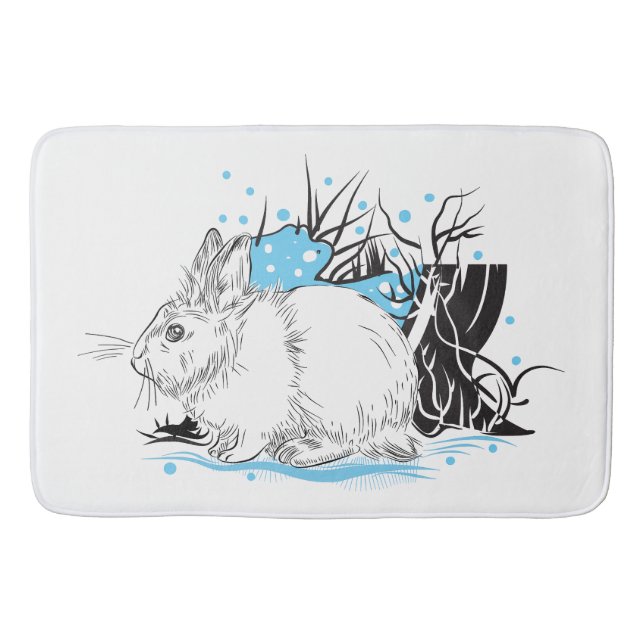 Hare Bath Mat (Front)