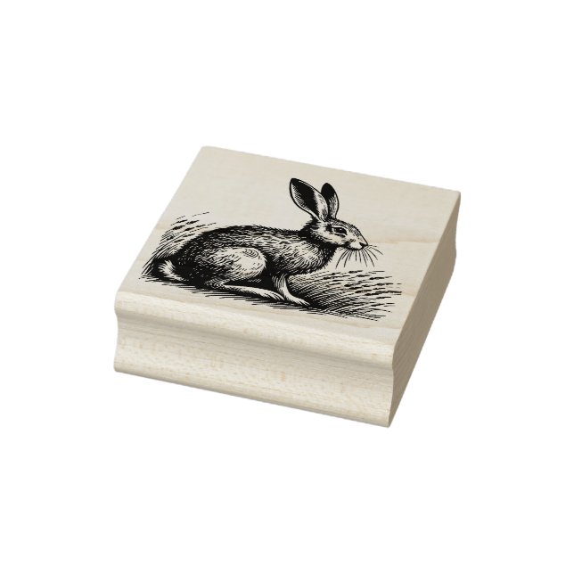 Hare Illustration Rubber Stamp (Stamp)