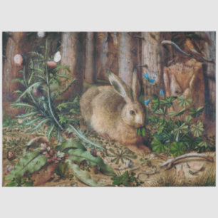 Hare in the Forest Rabbit Decoupage Tissue Paper