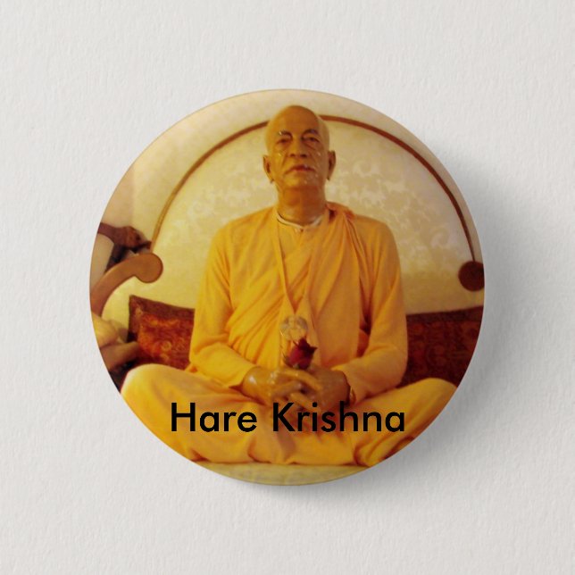 Hare Krishna 2 Inch Round Button (Front)