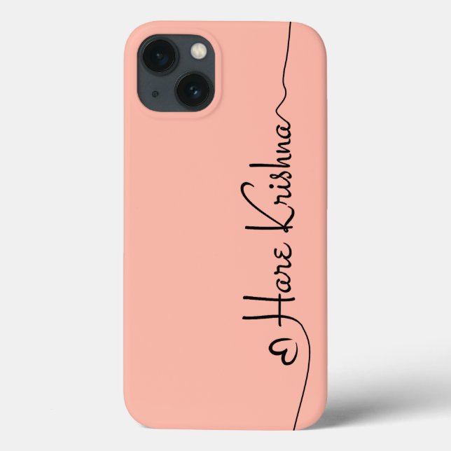 Hare Krishna art typography  iPhone / iPad case (Back)