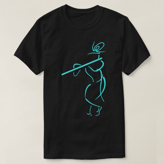 Hare Krishna Flute Art  Krishna Lover Gift  T-Shirt (Design Front)