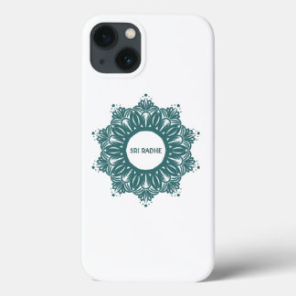Hare Krishna - Sri Radhe - Radha Krishna mandala iPhone 13 Case