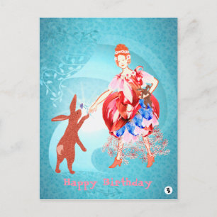 Hare Princess Precious Friendship Postcard
