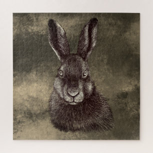 Hare, rabbit, drawing jigsaw puzzle