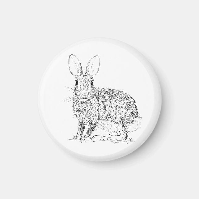 Hare / Rabbit Magnet (Front)