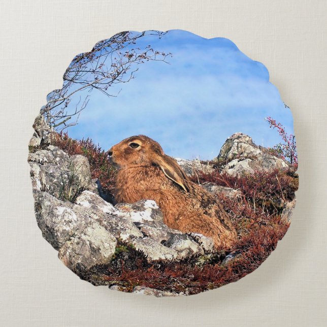 HARE ROUND PILLOW (Front)