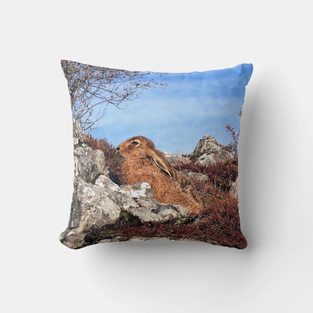 HARE THROW PILLOW (Front)