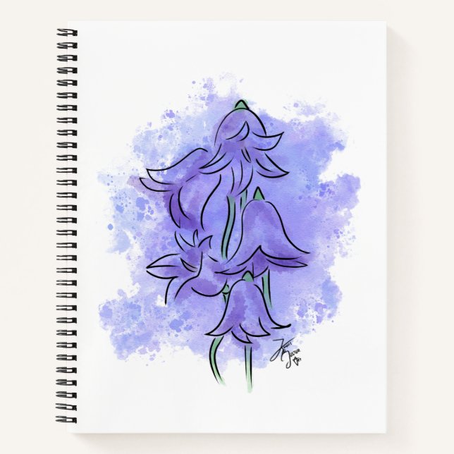Harebell Flower Notebook (Front)
