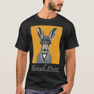 Harecule Poirot Leporidae Detective T-Shirt